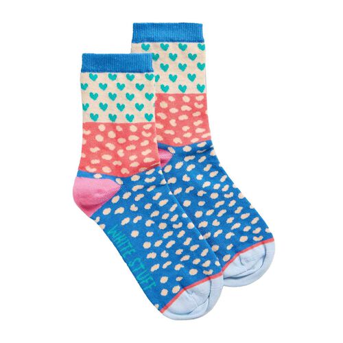 White Stuff Heart Spot Ankle Sock
